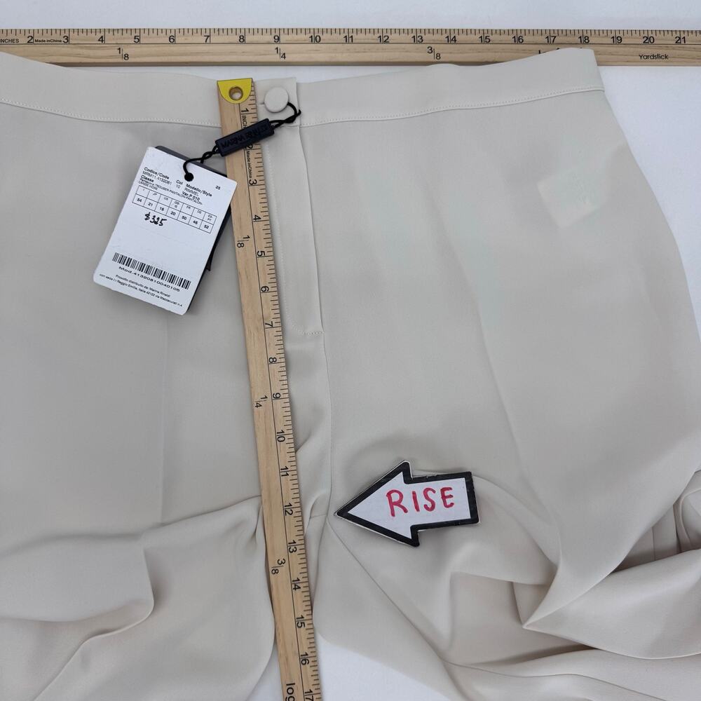 NWT Marina Rinaldi High Waist Slim Pant White/Ivory sz 16 Neutral Capsule Office - Picture 5 of 9
